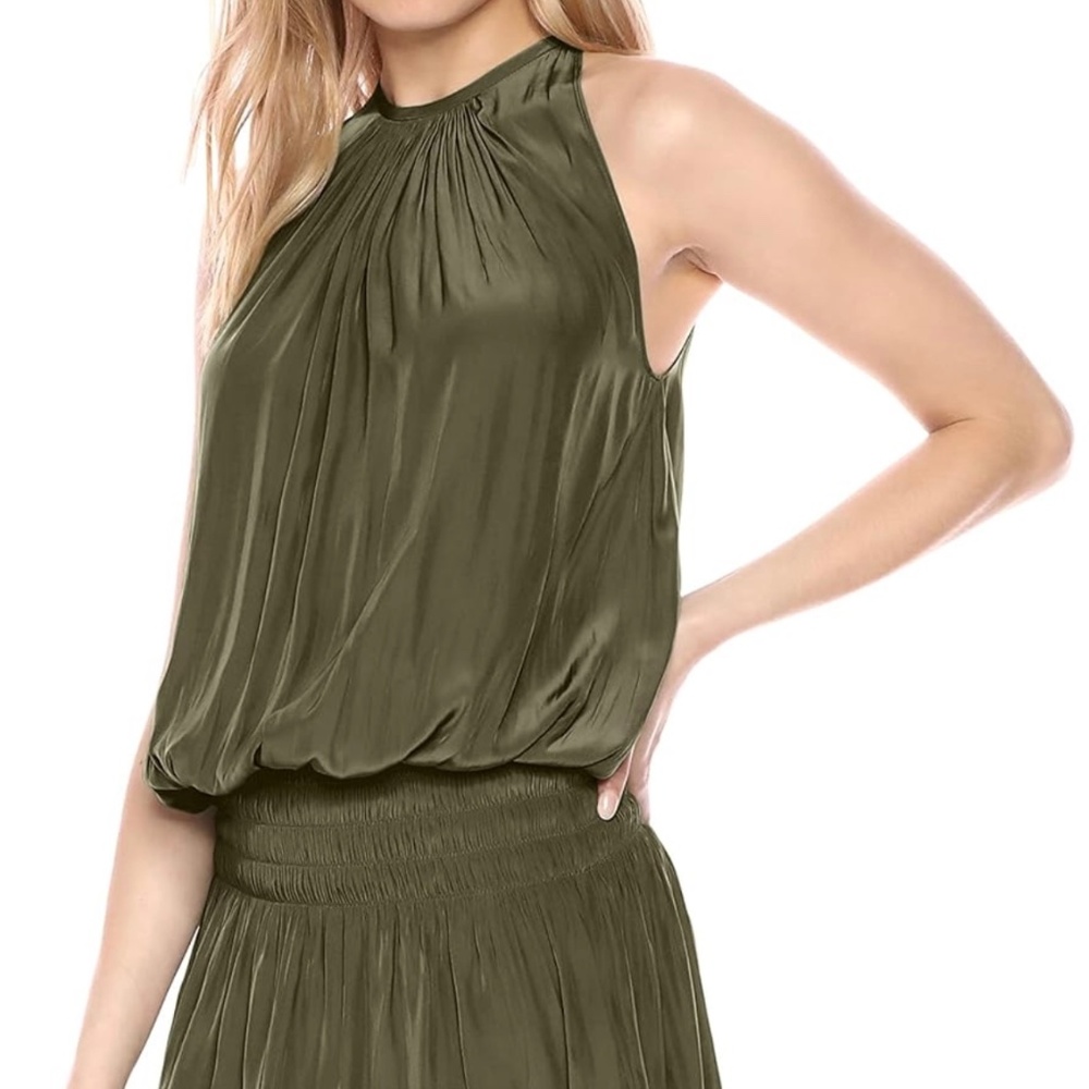 Paris Sleeveless Elastic Waist Mini Dress